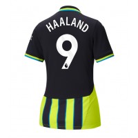 Camiseta Manchester City Erling Haaland #9 Visitante Equipación para mujer 2024-25 manga corta